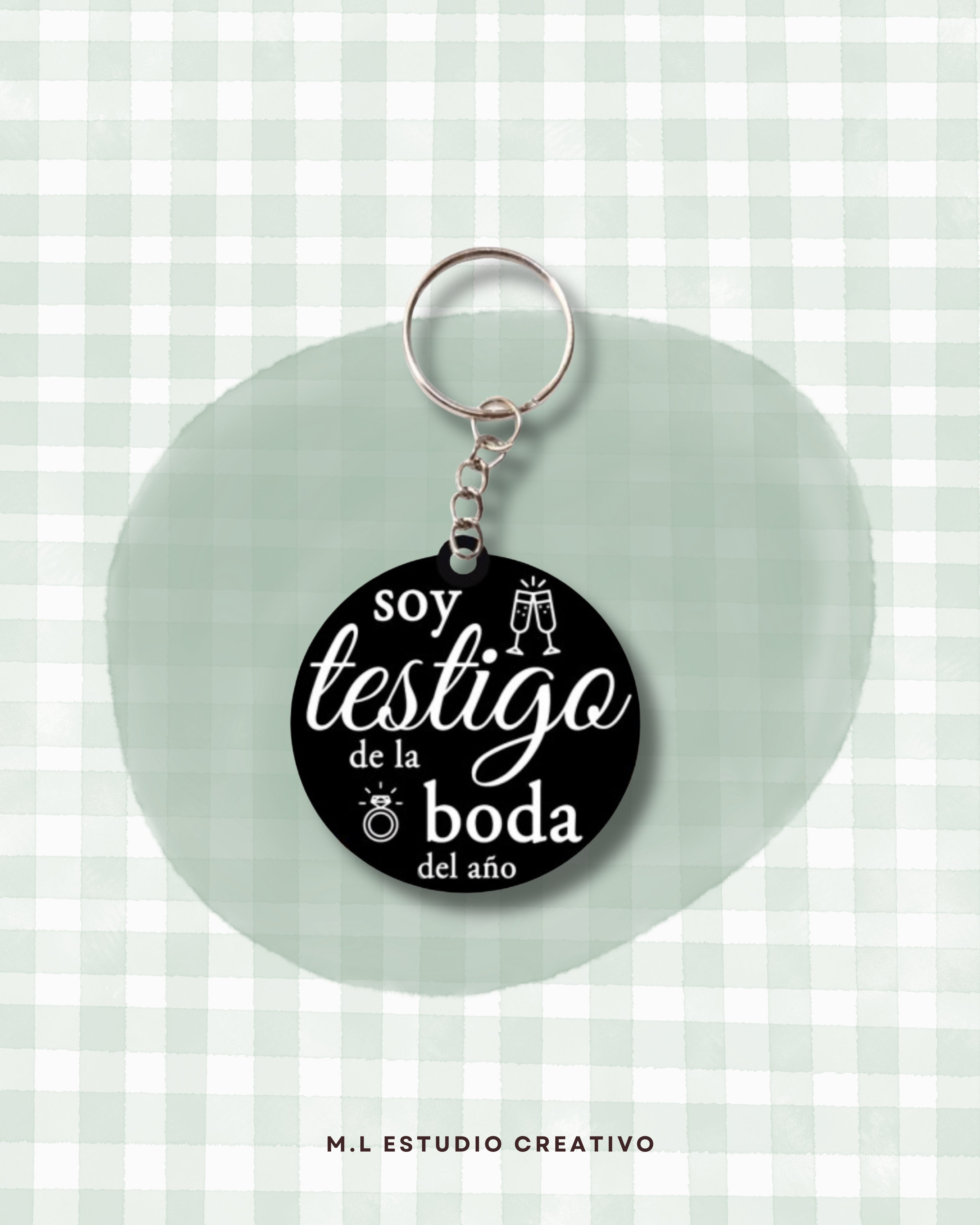 Llavero Soy testigo de la boda del año