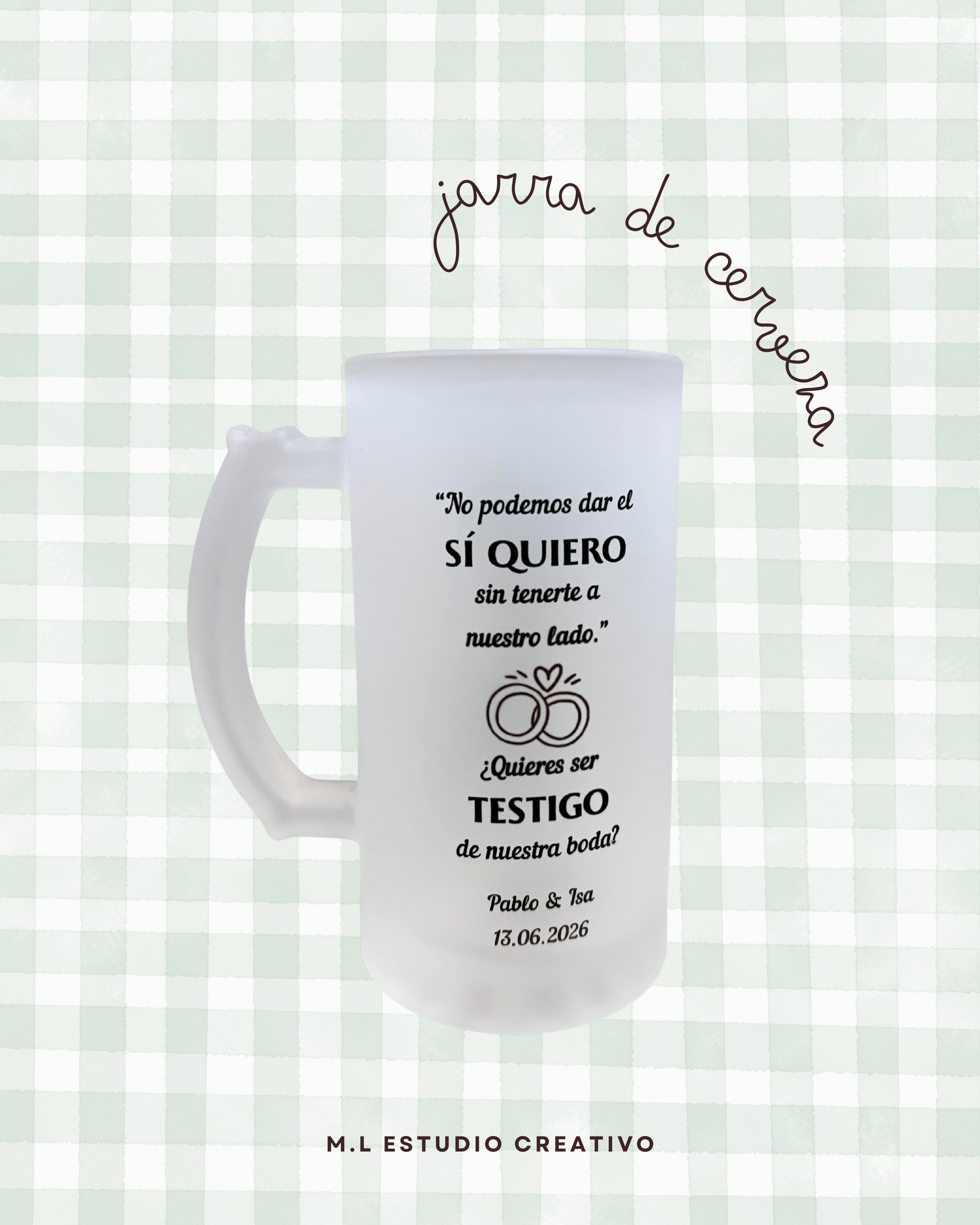 Jarra de cerveza Testigo