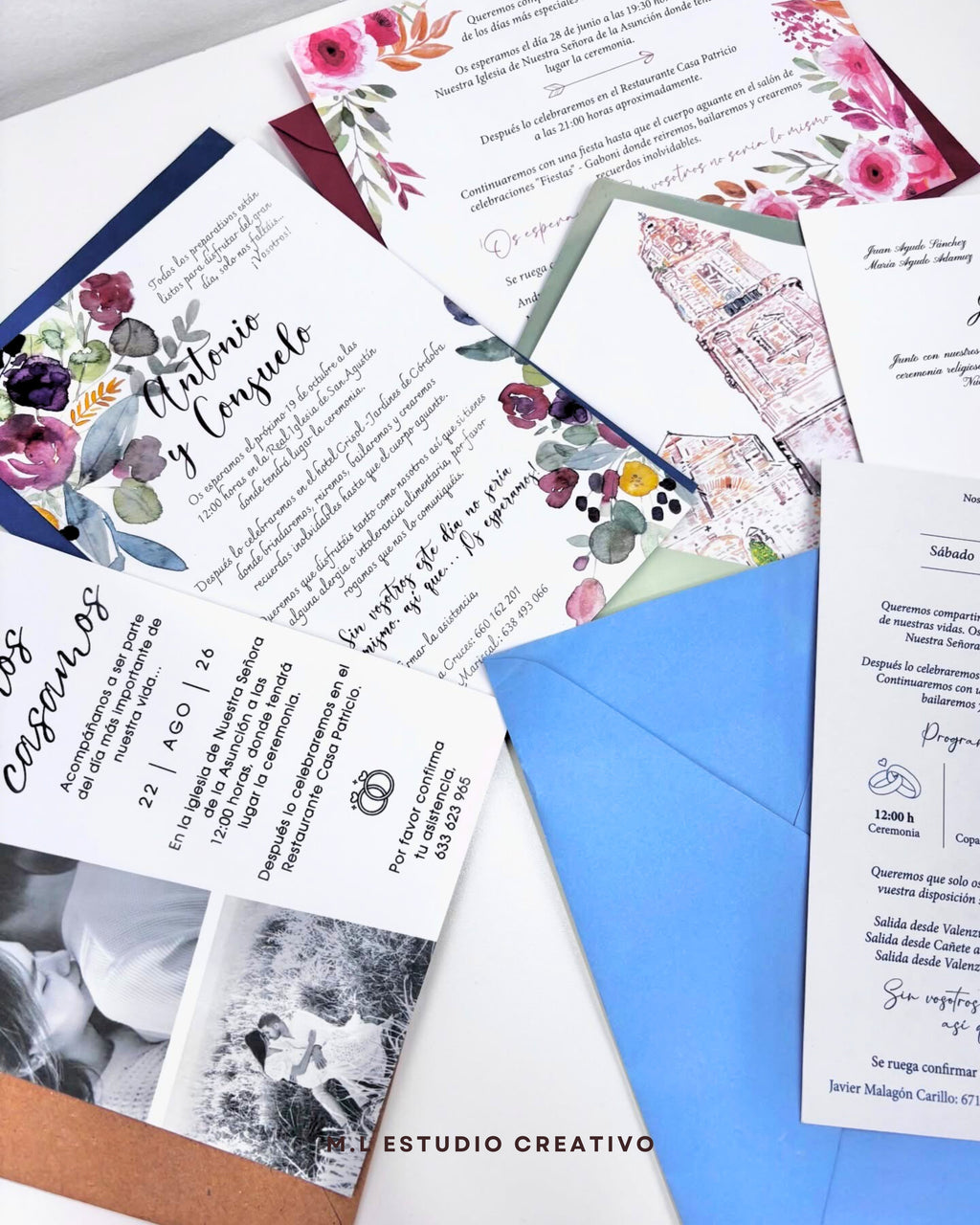 Invitación de boda totalmente personalizada