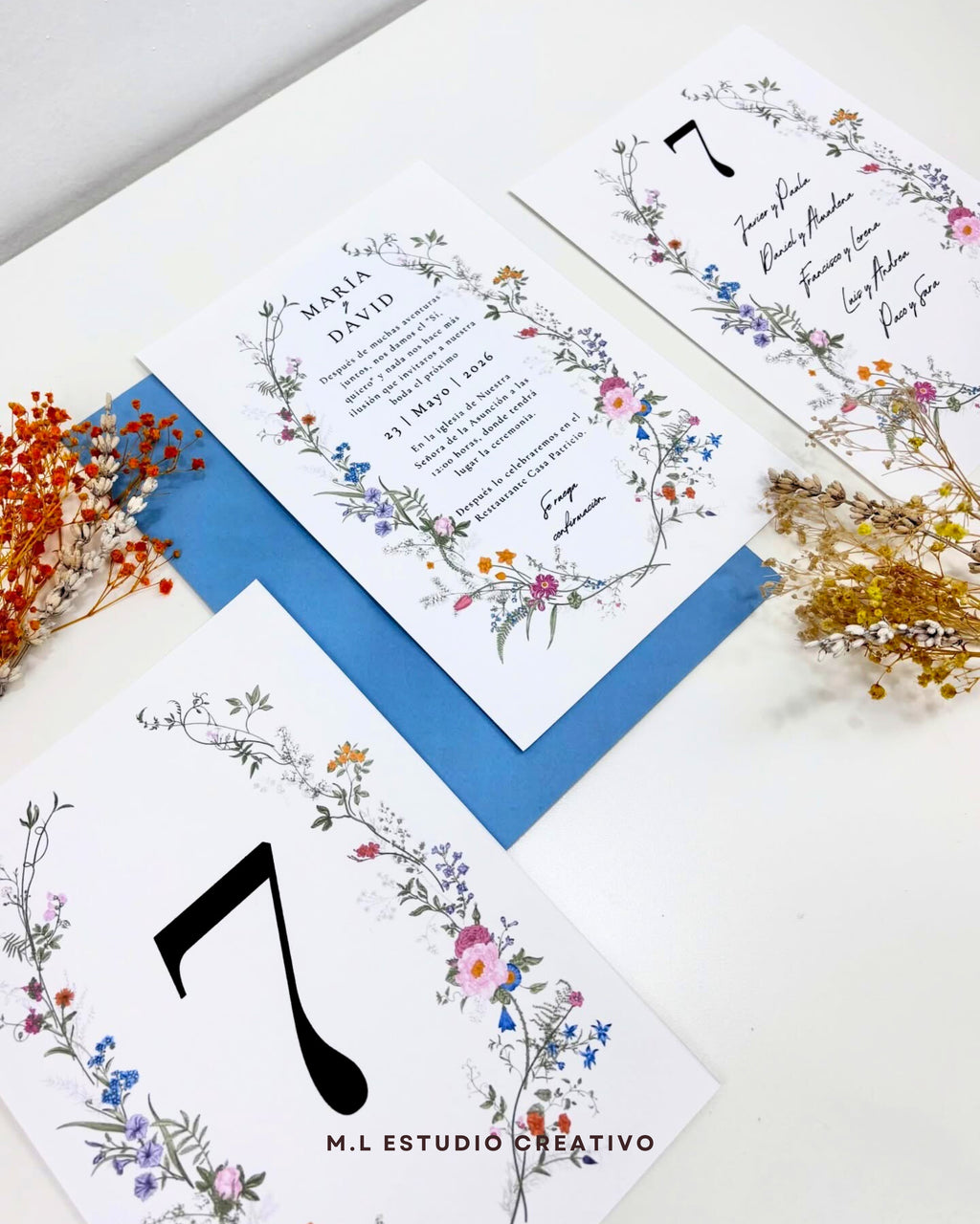 Invitación de boda totalmente personalizada