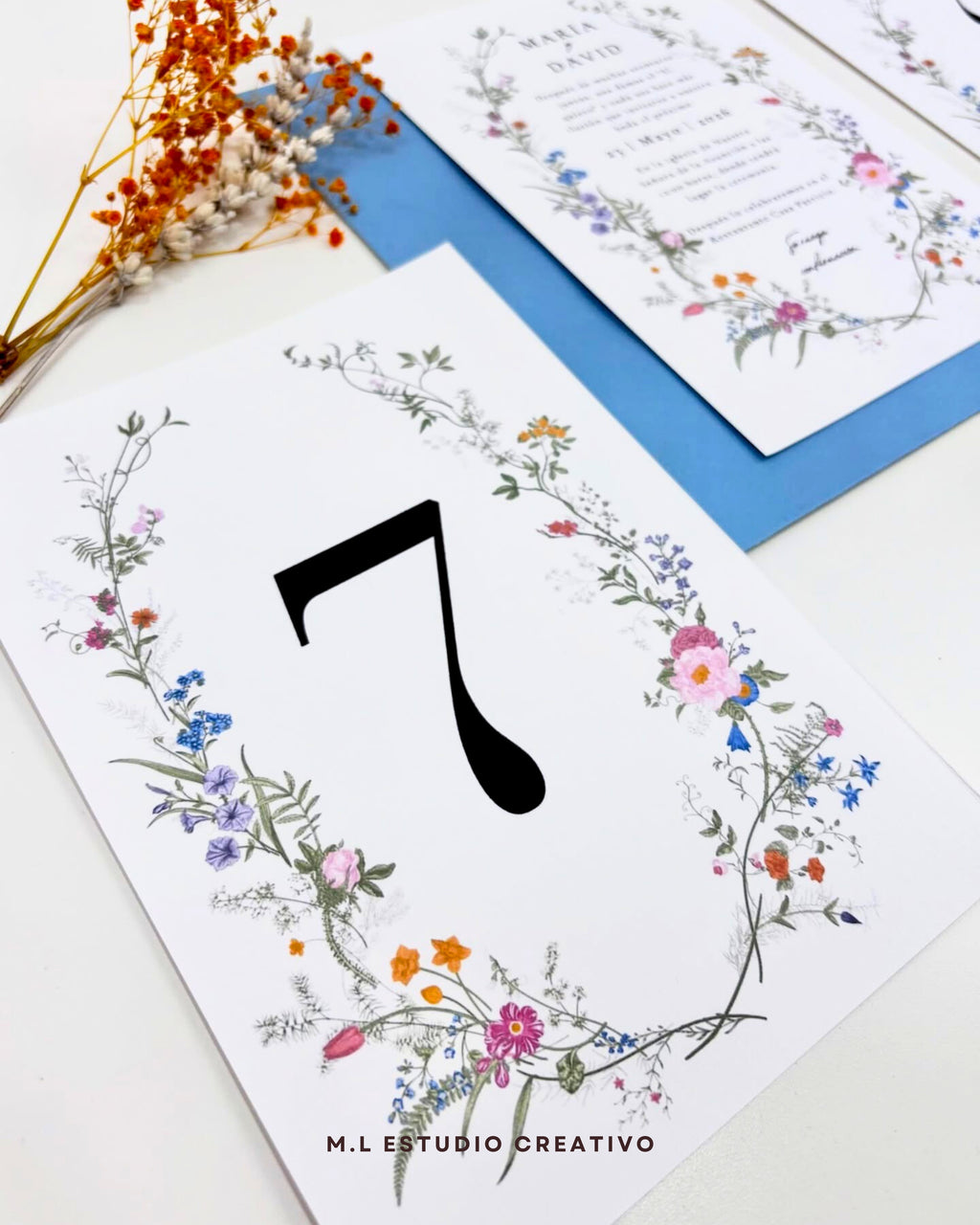 Invitación de boda totalmente personalizada